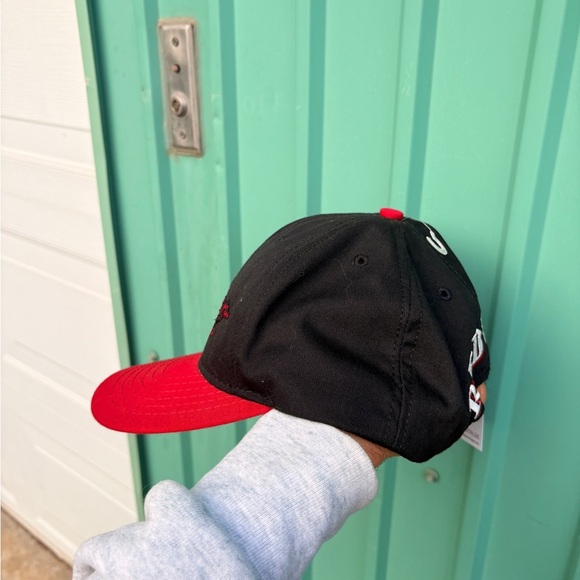 Vintage RED wolf beer 1995 snapback hat made in USA trucker hat BUSCH - Picture 5 of 6